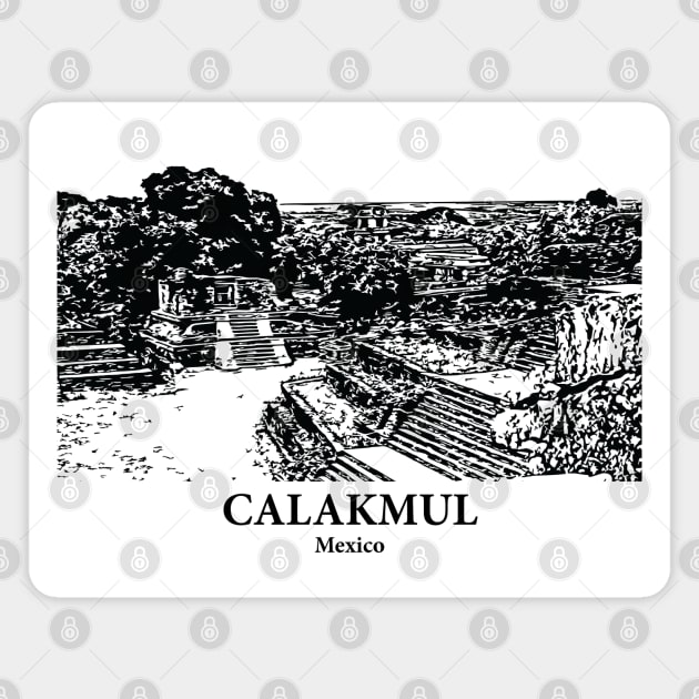 Calakmul - Mexico Magnet by Lakeric